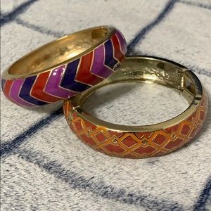 Gold Patterned Bangels